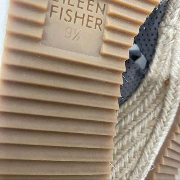 EILEEN FISHER Taupe Leather “Willow” Espadrilles - Picture 7 of 7